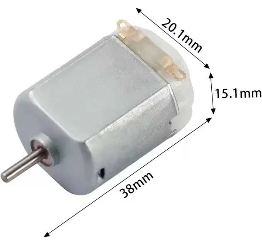 قطعتان من المحركات النحاسية ذات المغناطيس الصغير، مناسبة لتجارب تعليم العلوم والمراوح الصغيرة وفرشاة الأسنان والألعاب الصغيرة