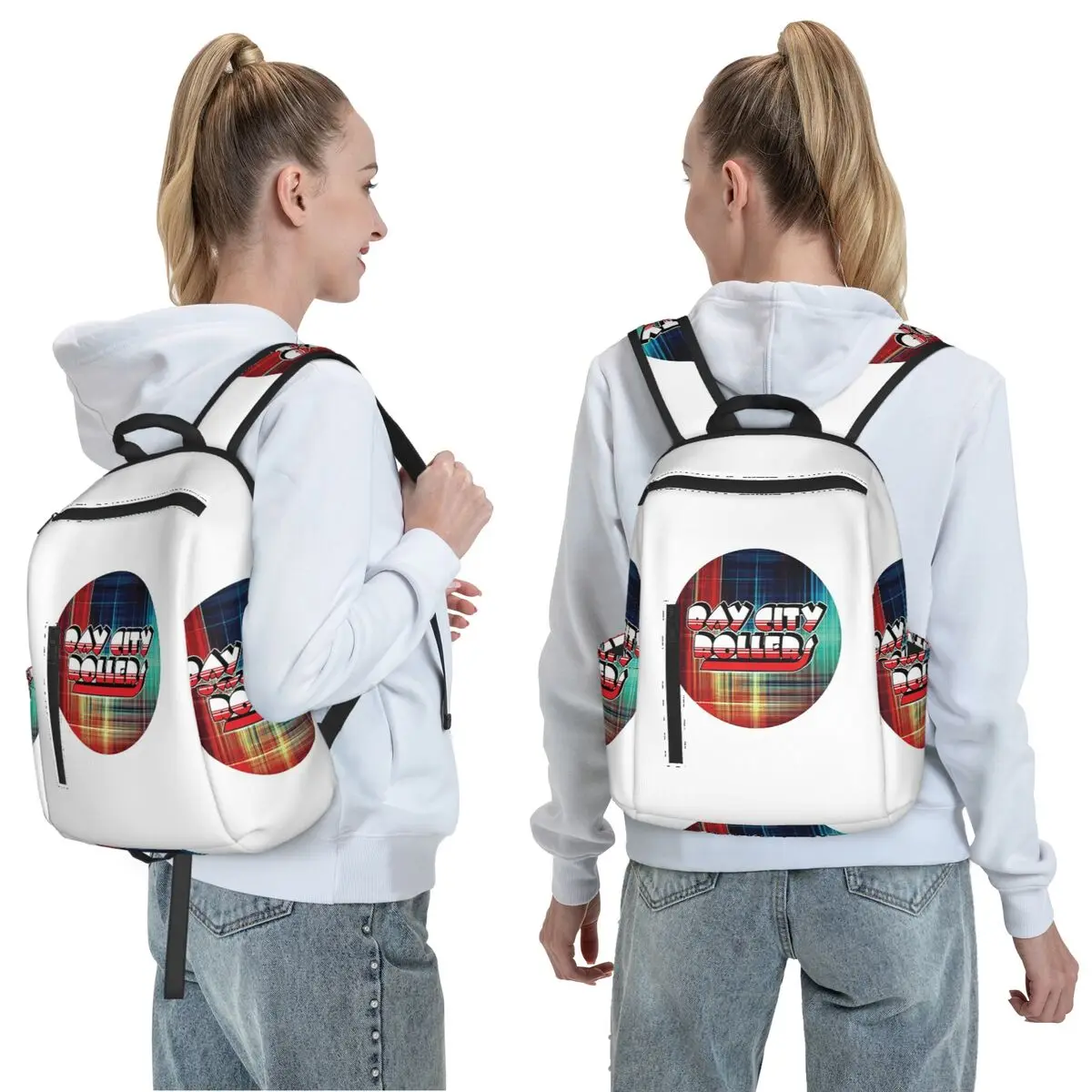 Bay City Rollers Backpack Daypack Large Capacity Kids BookBag School Bag Shoulder Bags for Men Women