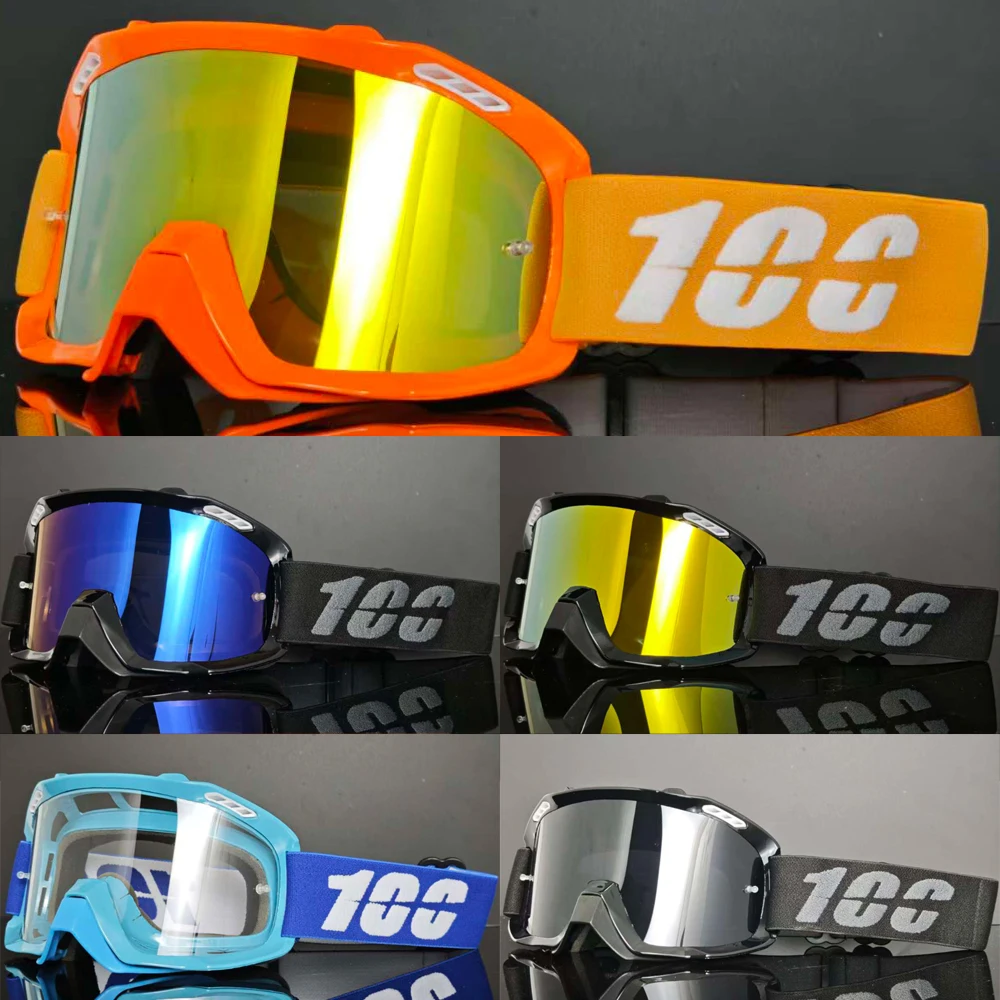 

100 Winter Sports Windproof Ski Glasses High Definition Lenses Breathable, Dustproof Men Women All Day Snow Mountain Skiing