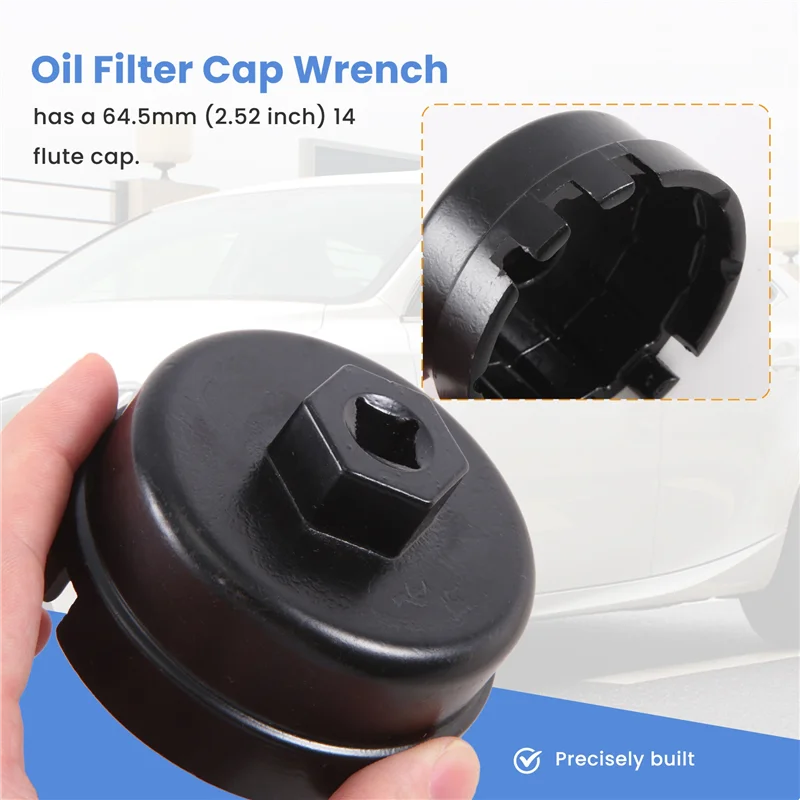 

Ключ для крышки масляного фильтра, инструмент для снятия головки чашки для Toyota Lexus 64MM-AT80