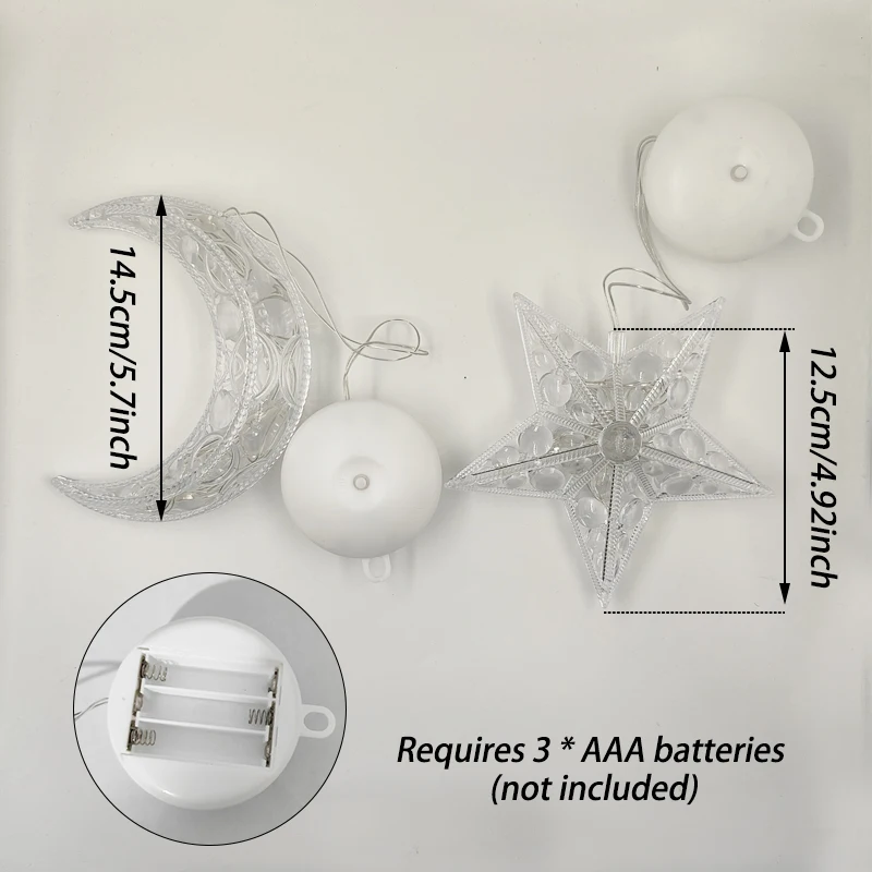 LED Luna Lampada Tenda Ghirlanda Fata Luci della stringa Decorazione natalizia all'aperto per le vacanze Navidad Party 2025 Decorazioni di Capodanno
