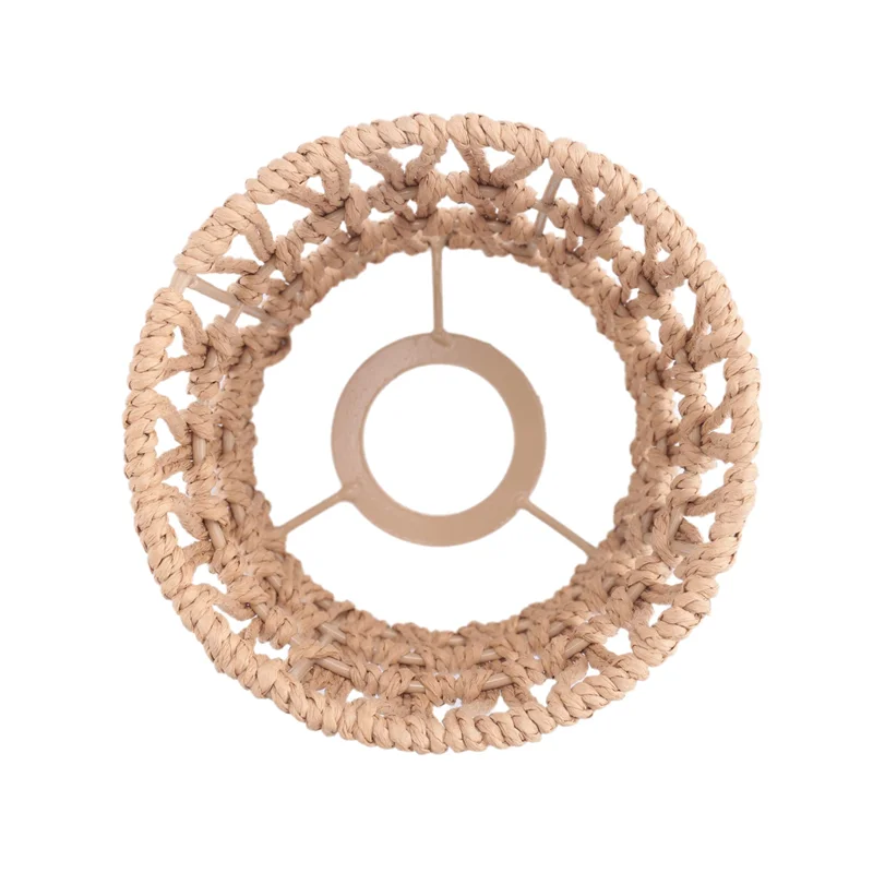 

2 упаковки 5,9 х 5 дюймов абажур из ротанга, сменные абажуры ручной работы для торшеров-HGSW