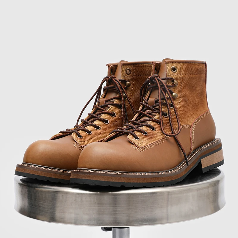 

Men's Boots British Style Ankle Boots Winter Male Leather Shoes New High-top Boots for Men Classic Casual Shoes