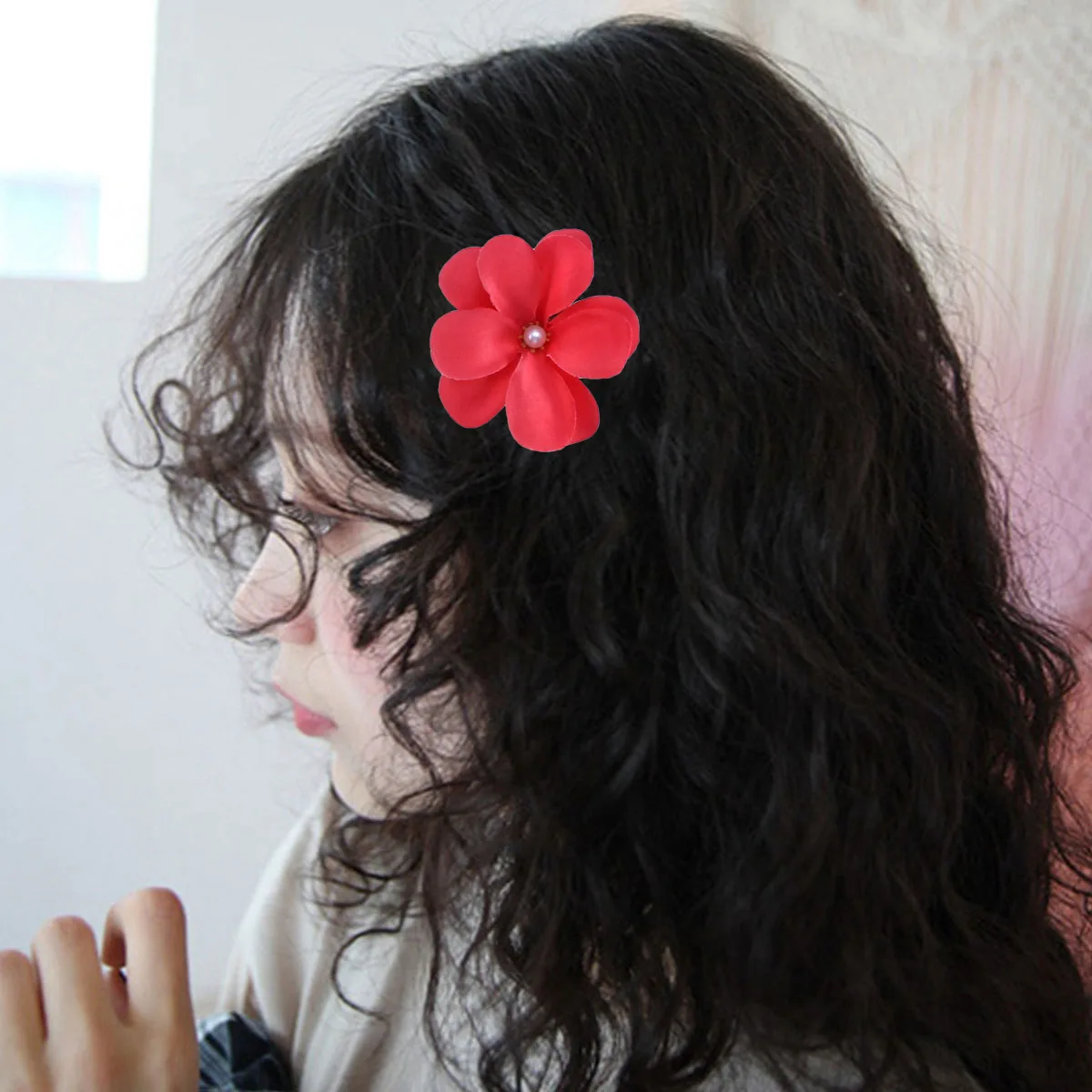 

8PCS Simulated Flower Hair Accessories Clips Elegant Plumeria Hairpin Girls Women Lady Wedding Beach Travel Festival Music