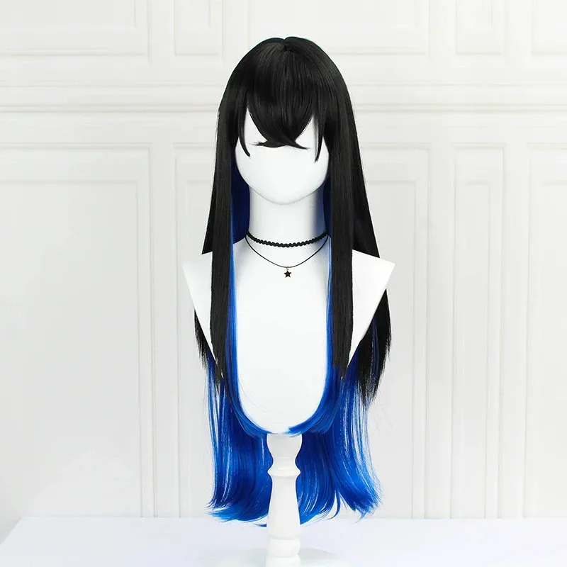 Disfraz de Anime Hashibira Inosuke para mujer, conjunto completo con peluca, Tops de tubo sexys, pantalones, decoraciones de cintura, traje de Halloween