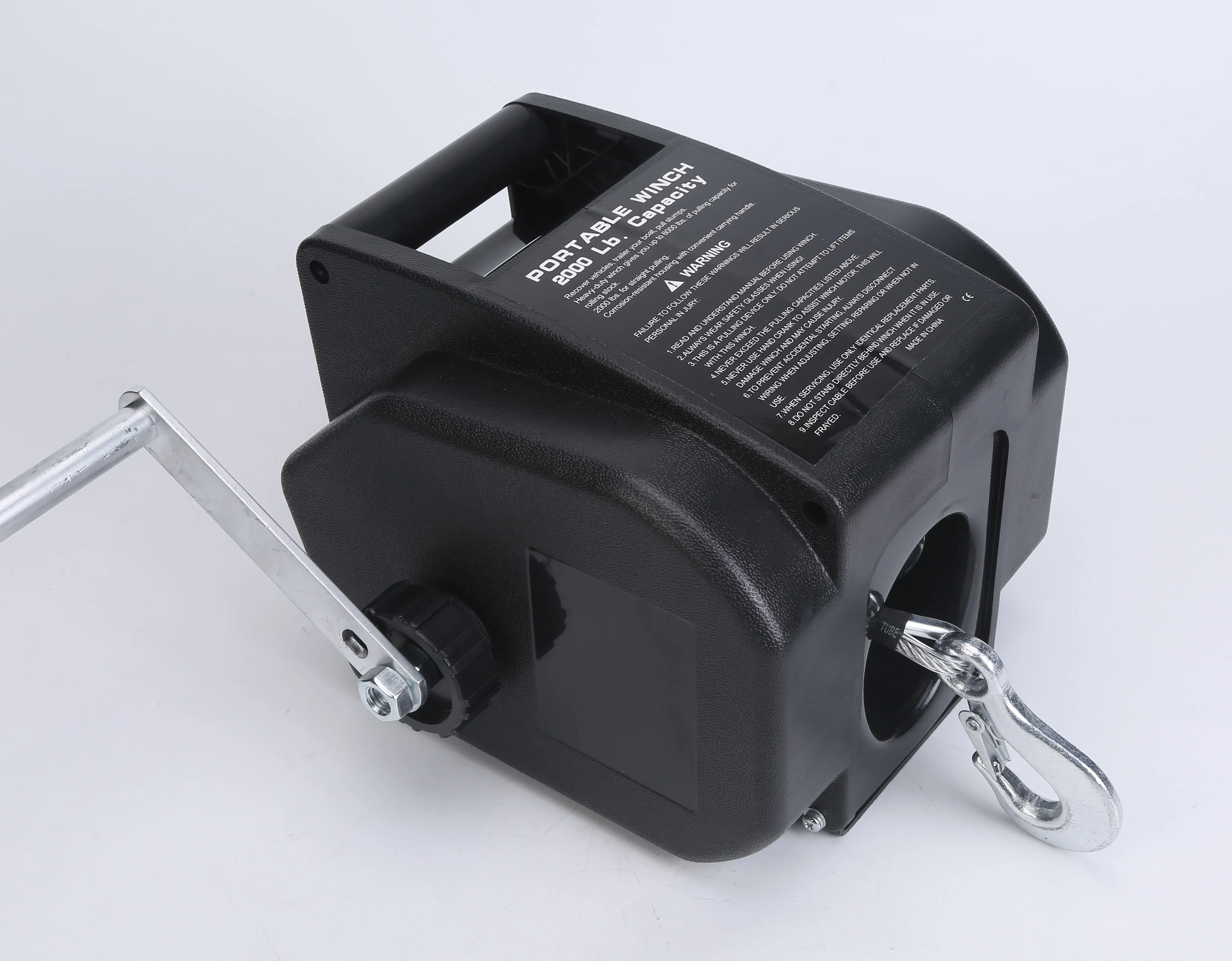 Portable Trailer Reversible Electric High Winch Power 12V DC Power-in Power-out Freewheel Operations for Boats