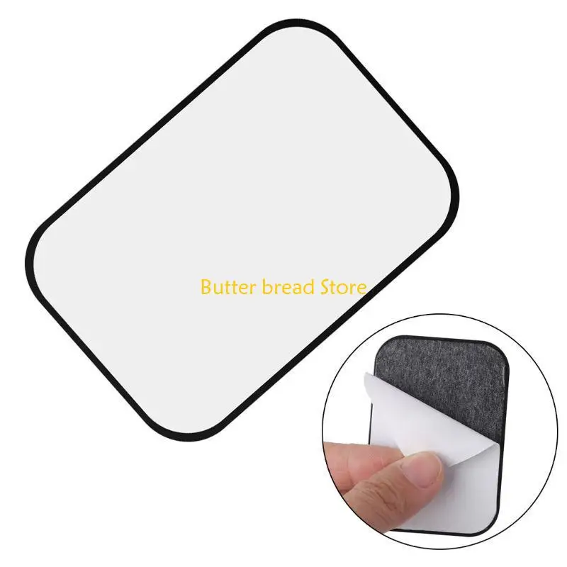 W89C plaque métallique support magnétique pour voiture support téléphone autocollant adhésif rond carré