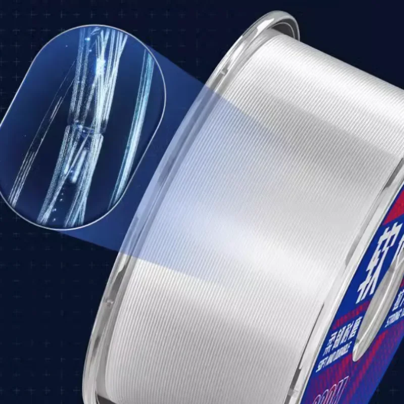 خط صيد من النايلون المطلي بالفلوروكربوني القوي للغاية، خط فرعي رئيسي فائق النعومة، مقاوم للتآكل، قوة قوية، خط صيد السمك #2