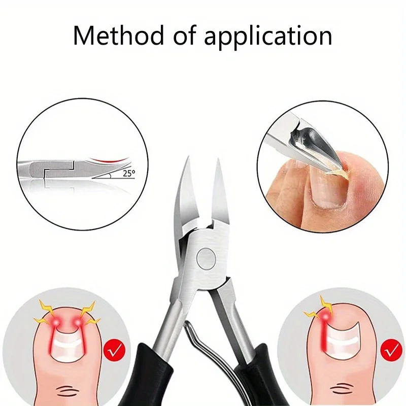 1/4/6pcs Stainless Steel Foot and Nail Care Kit - Professional Nail Care Kit,Dead Skin Remover, and Inward Growth Nail File