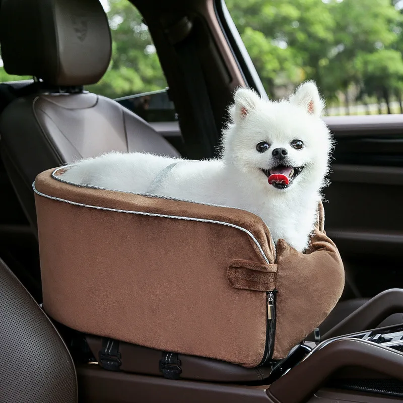 

Pet Dog Cat Carrier Car Luggage Car Cushion Safety Seat Center Control Nest cat carrier dog bag