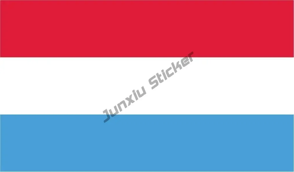 Creative Decals Luxembourg Flag Vinyl Decal Luxembourg Map Sticker Groussherzogtum Lëtzebuerg Car Window Bumper Car Decal KK13cm