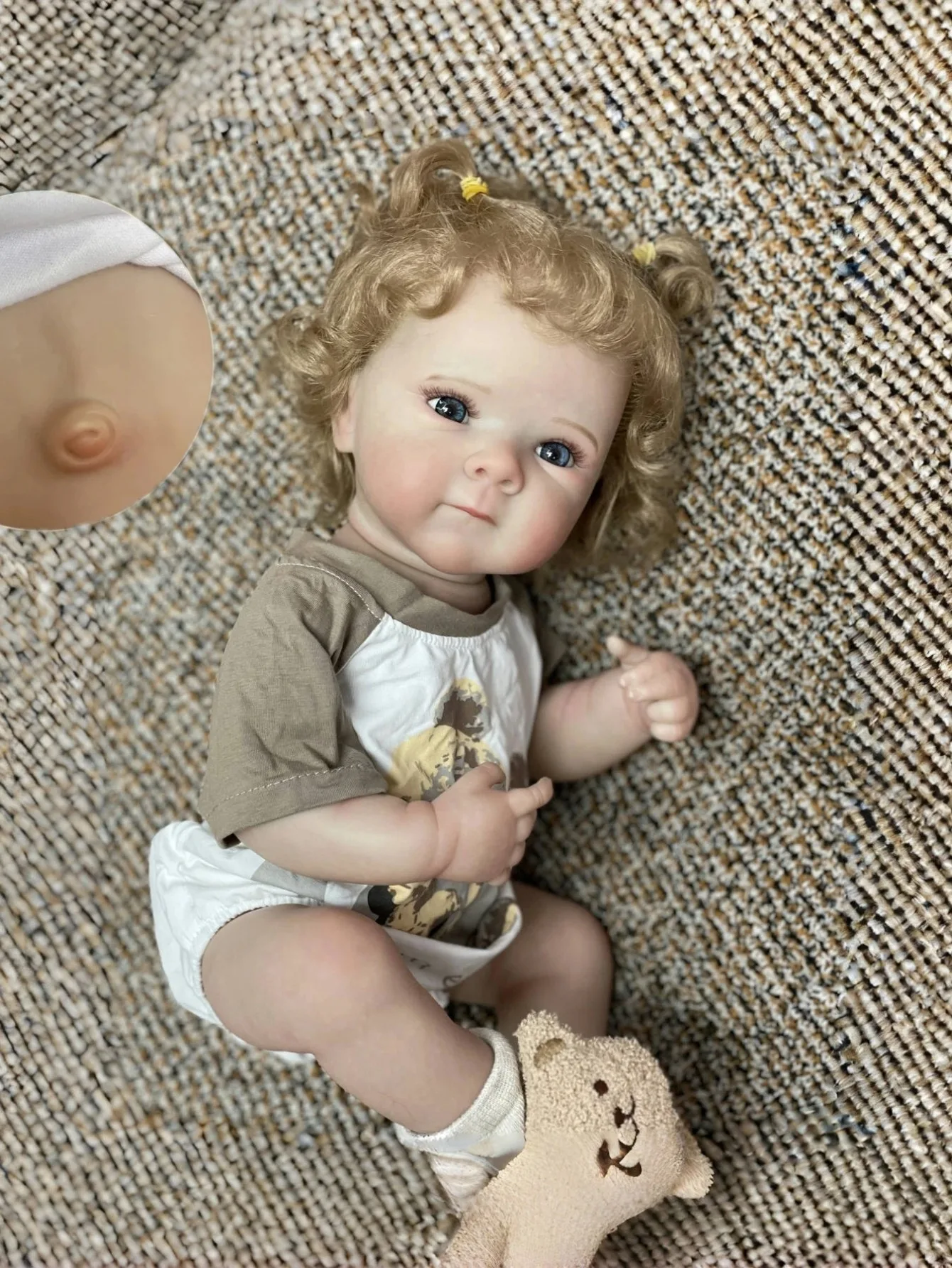 18 Inch Full Body Soft Touch  Bettie Bebe Reborn Girl Doll Handmade Bebe Newborn Doll For Children Birthday Gifts