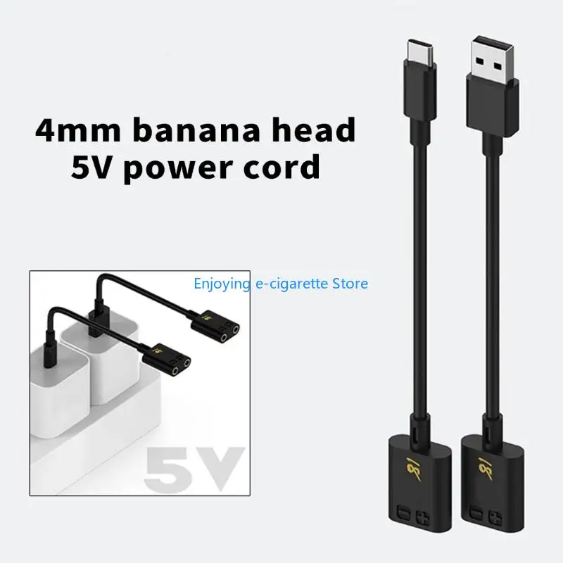 Multipurpose 5V Power Supply Cable For Smartphone Repair Power Cord With 4mm Banana Plugs Diagnostic Tools Y4QF