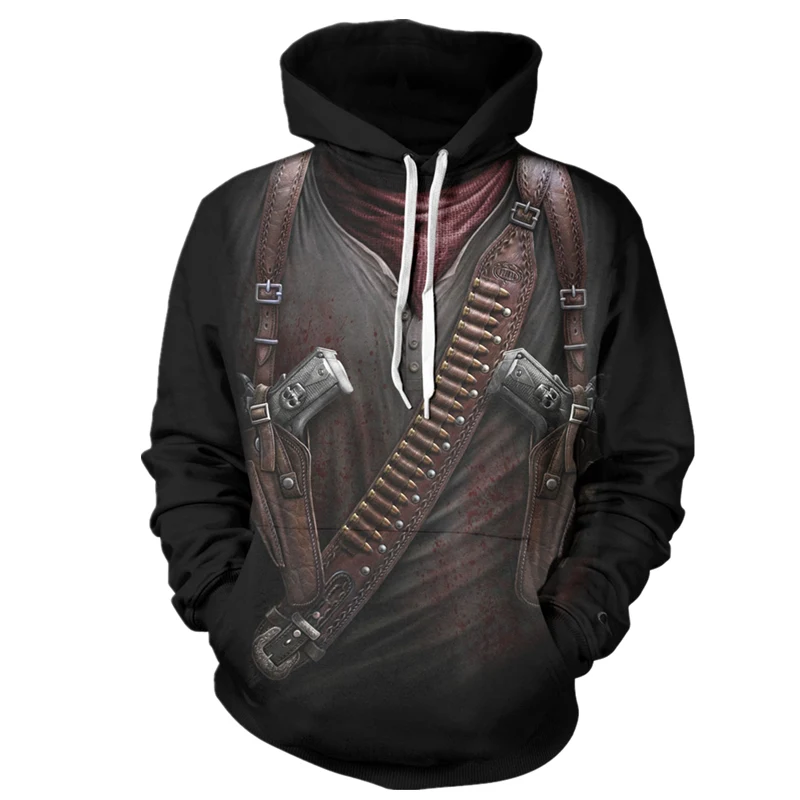 

New Skull 3D Men's Fleeceless Hoodie