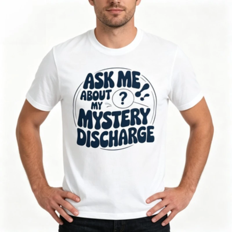 Embarrassing Shirt Funny Inappropriate Discharge Adult Humor T-Shirt Humor Funny Fashion Sarcastic Saying Tee Top Graphic Outfit