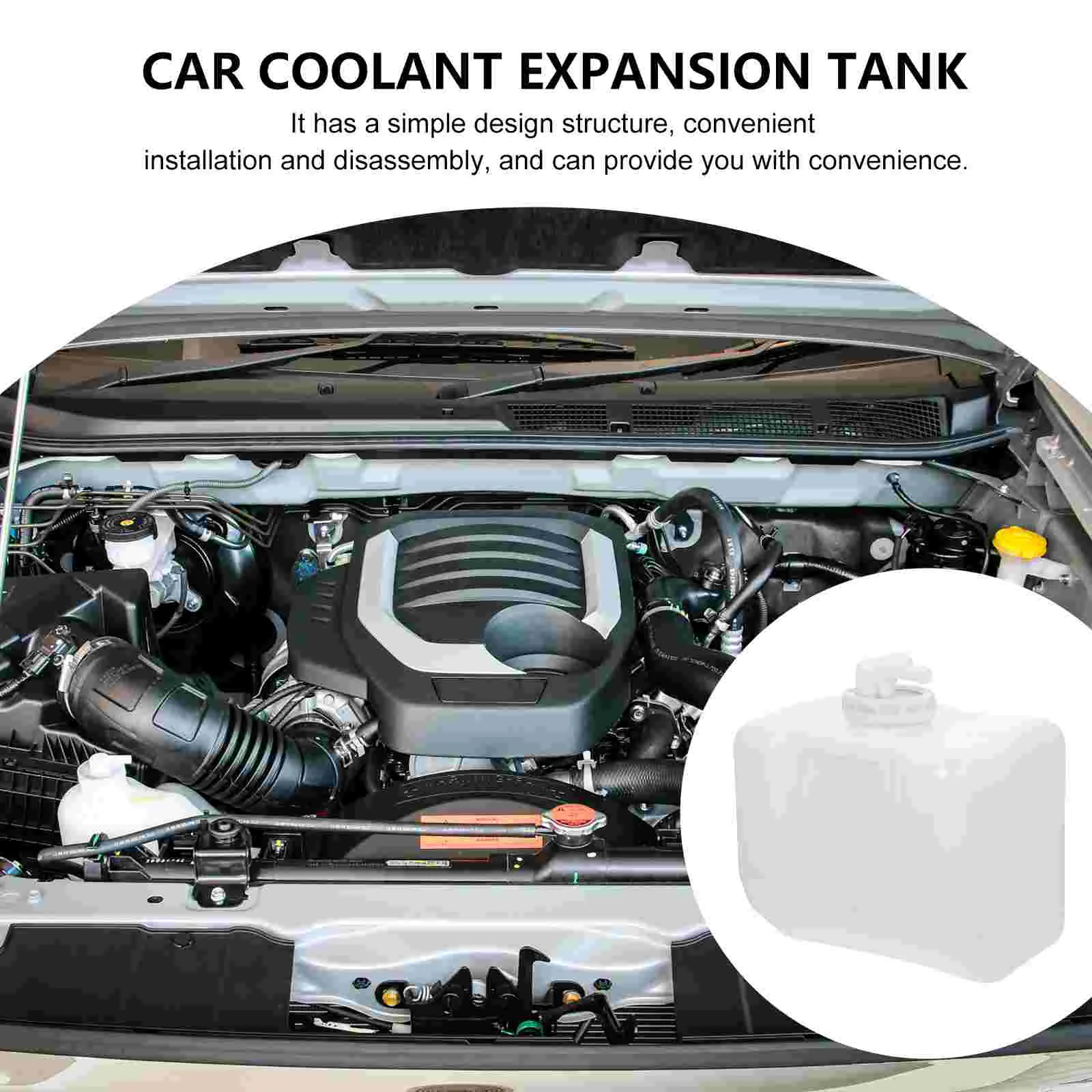 L Sensor Coolant Bottle Car Expansion Tank Mounted Sub-tank Parts Overflow Replacement Component