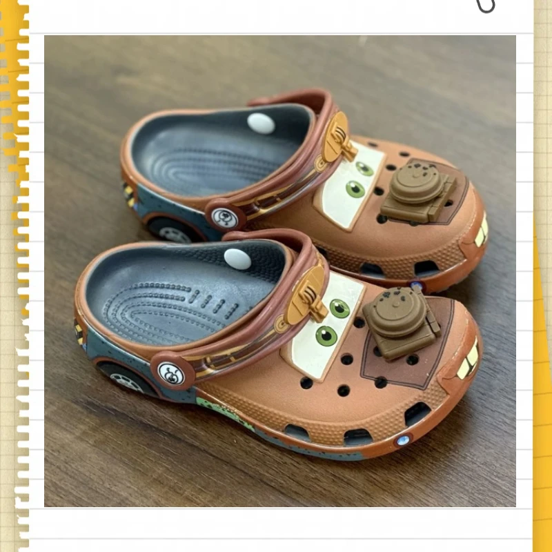 

New Outdoor Sandals Slippers Anime Maters Slippers Cars Shoes Cute Cartoon Waterproof Breathable Ankle-Wrap Eva Shoes For Adult