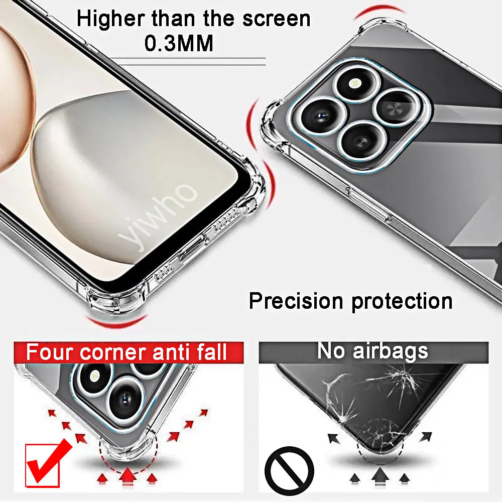 حافظة هاتف شفافة لهاتف Honor X7d X8d X9d X6d X9c X8c X7c X6c X9b X8b X7b X6b 5G 4G غطاء خلفي حافظة هواتف واقية غلاف ناعم #2