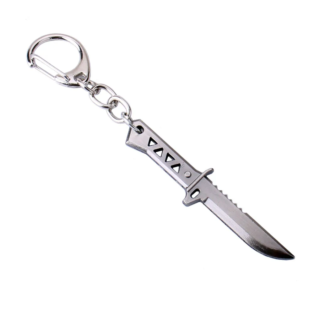 6cm Xenohunter Knife Keychain Game Peripherals Valorant Melee Reaver Weapon Model Keychain for Men Full Metal Mini Knife Keyring