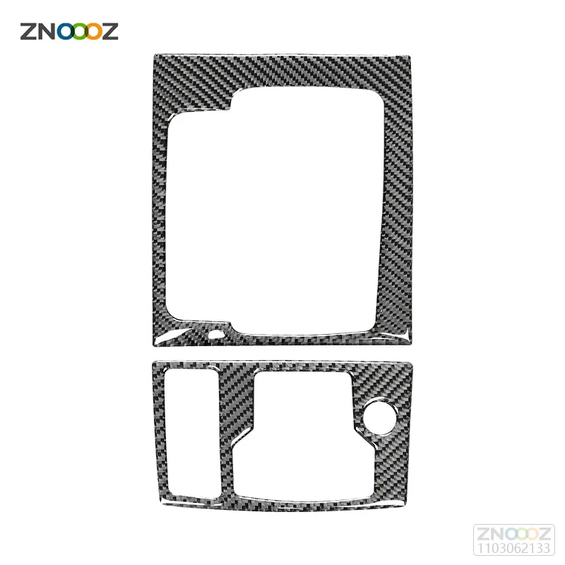 For Mazda 3 Axela 2014-2019 Center Control Gear Panel Decor Carbon Fiber Cover Trim Strip Inside Frame Car Interior Accessories