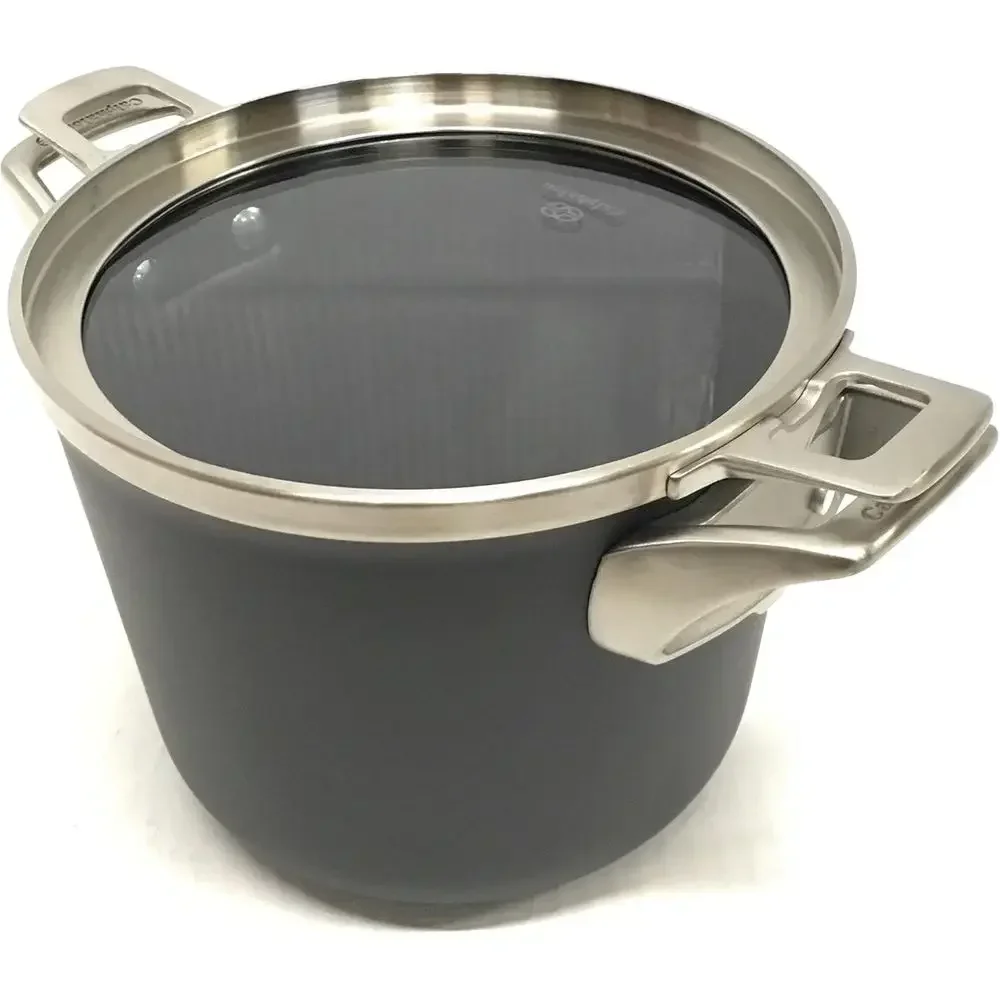 

Space-Saving Nonstick 4.5qt Soup Pot with Lid