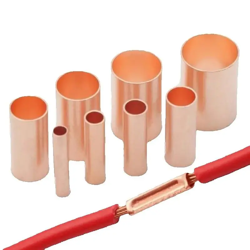 Copper Tube Butt Connector Straight Joiner Terminal Battery Joint