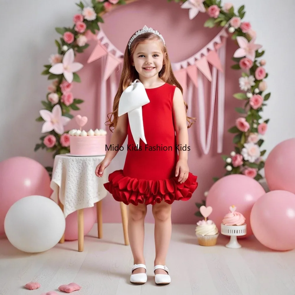 

Розовое тюлевое платье для девочек от 3 до 7 лет с 3D-юбкой для вечеринки, дня рождения, элегантное официальное платье 90-130 см