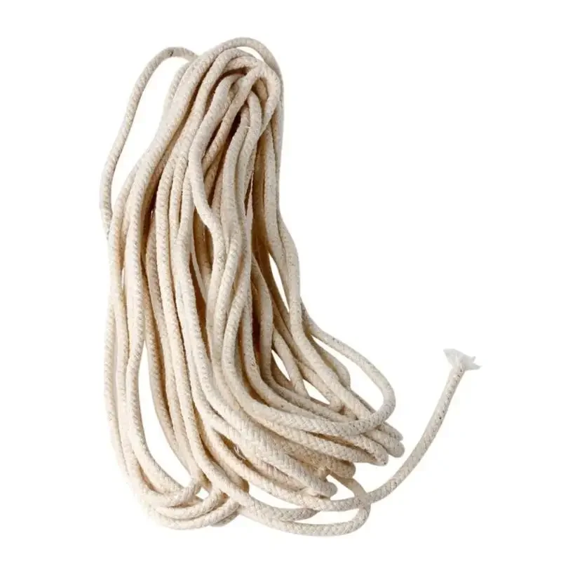 3/5/10m Round Cotton Alcohol Wick Cotton Core Wicks,DIY Handmade Candle Making Tools,for DIY Wheel Oil Lighter Candle
