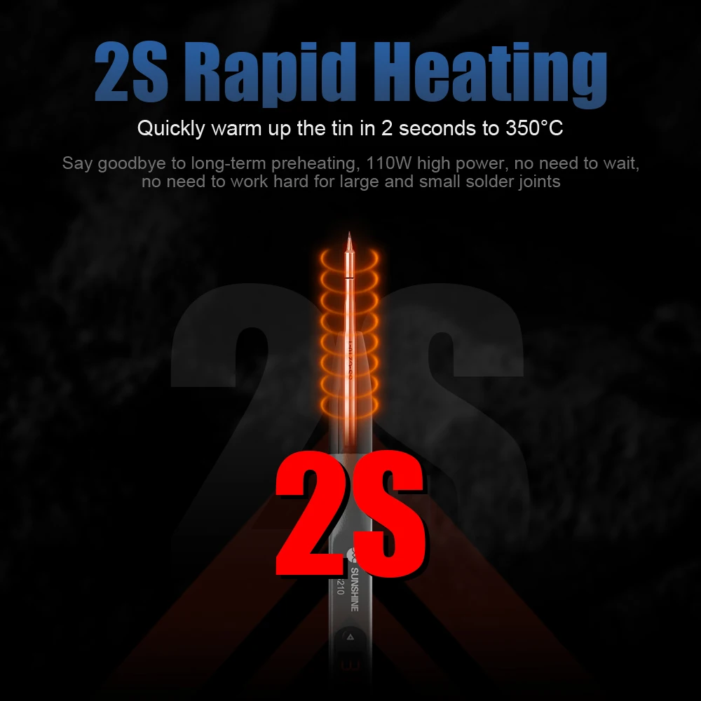 Jcd S210 110W High Power Smart Draagbare Soldeerstation Verstelbare Temperatuur Soldeerbout Rework Reparatie Tools
