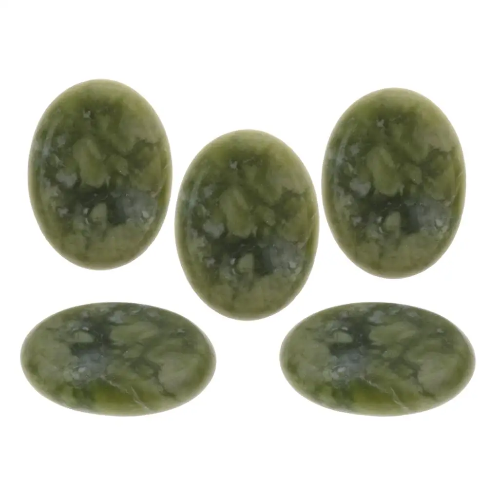 5 Pack  Jade  Stones, Massage  for Body Relaxing and  3 x 4cm