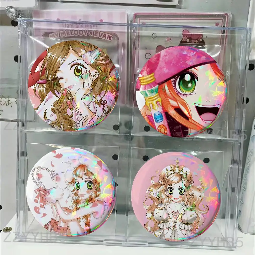 

S-Sugar Sugar Rune Meme Coin Badges Tinplate Round Brooch Custom Anime Role Enamel Pins Gifts for Fans Friends