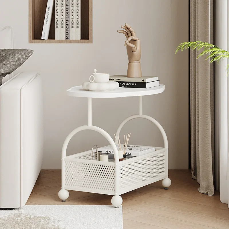 

Cream wind side few living room sofa side table balcony simple and modern