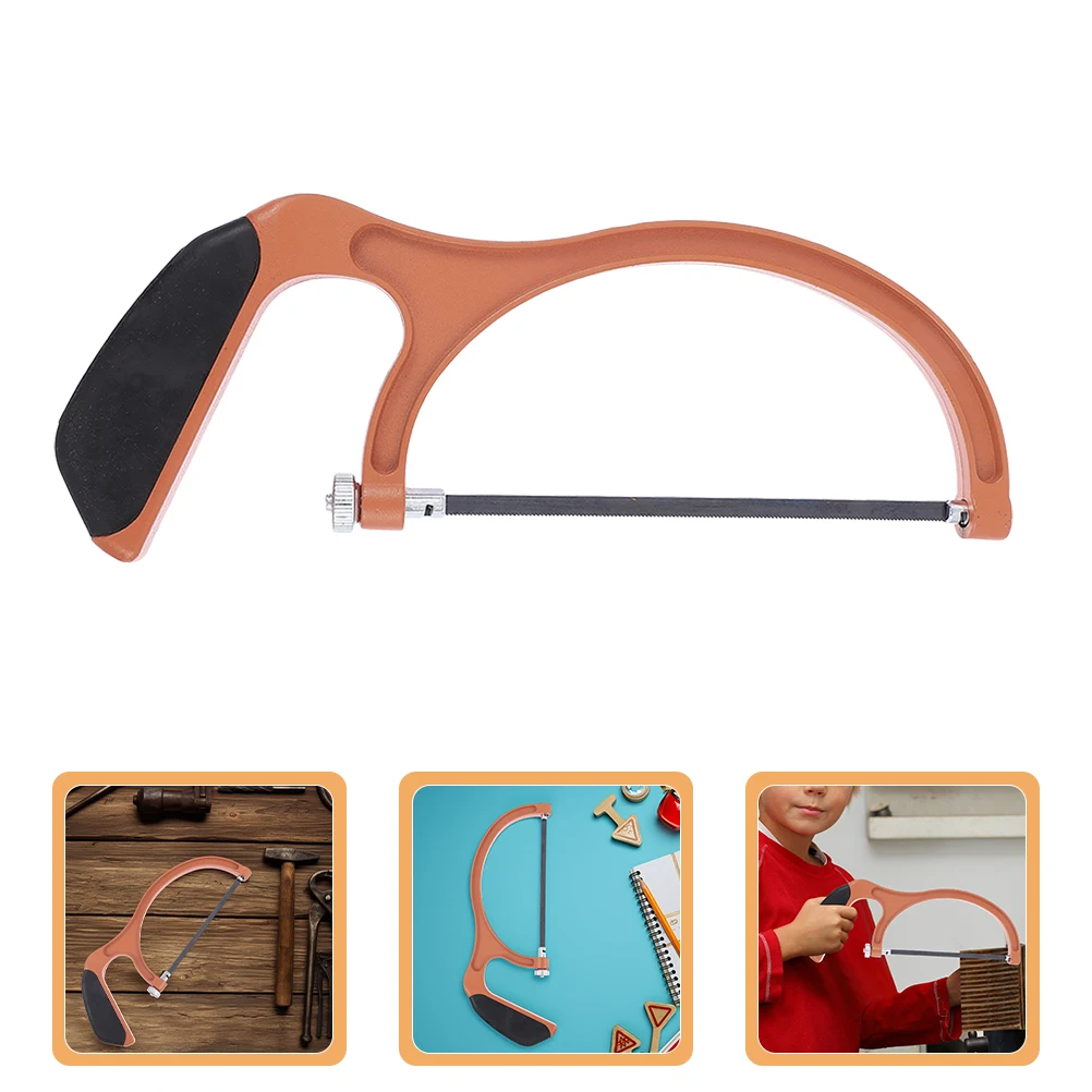 Sega per la lavorazione del legno per bambini Mini sega a mano in acciaio ad alto tenore di carbonio Strumento portatile per bambini Accessorio fai da te Uso domestico Legno di piccole dimensioni