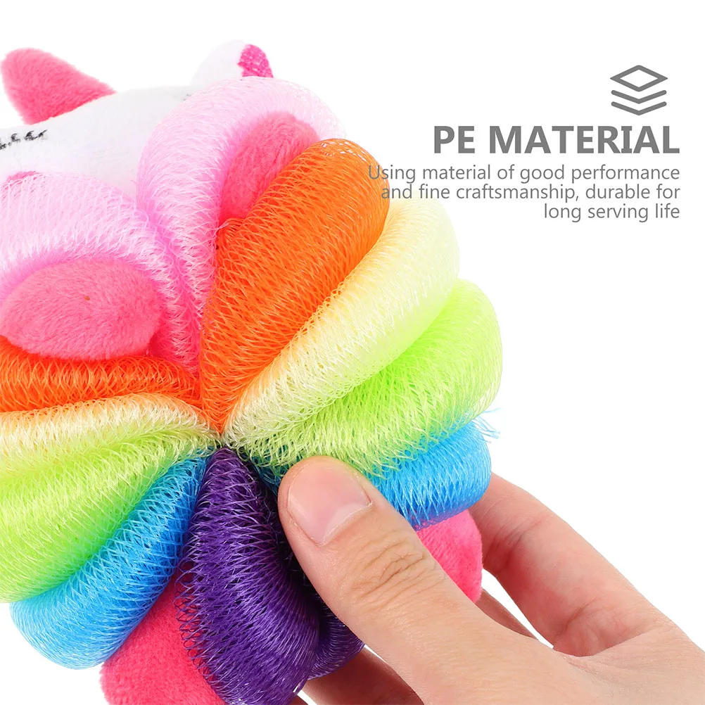 

2Pcs Bath Skin Scrubber Balls Shower Exfoliating Tool Body Cleaner Kids Relaxing Spa Puff Children Bathing Scrubber Ball