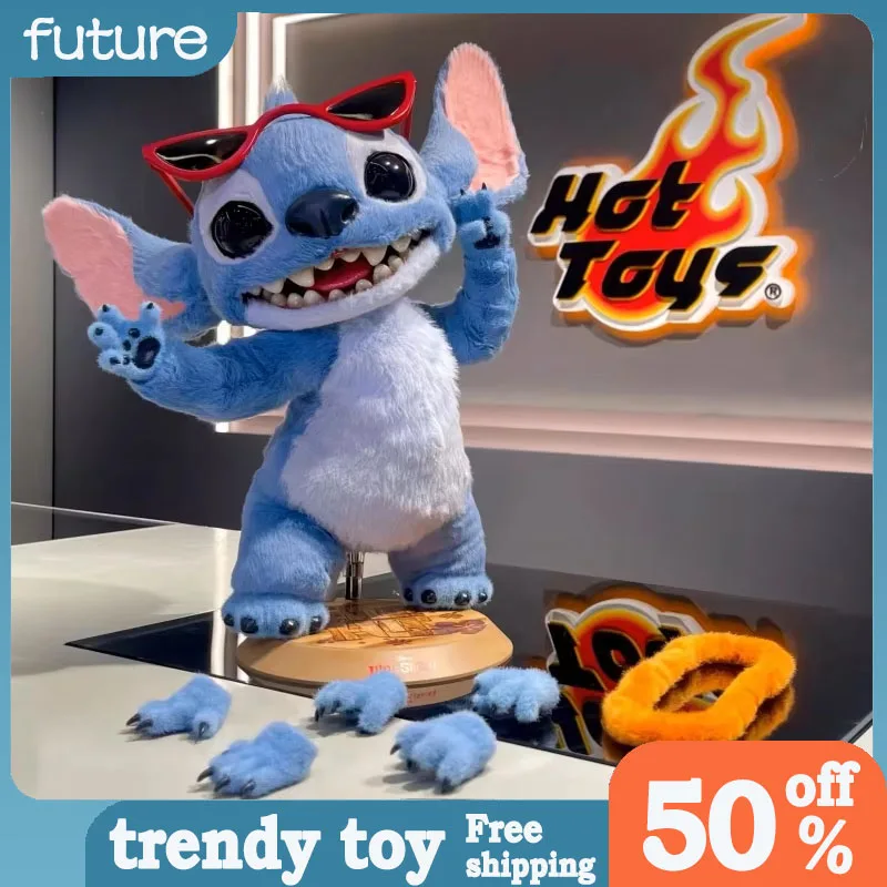 

In Stock Original Hottoys Ht 1/6 Mms815 Lilo & Stitch Action Figures 39cm Anime Collectible Model Ornaments Holiday Gifts Toys