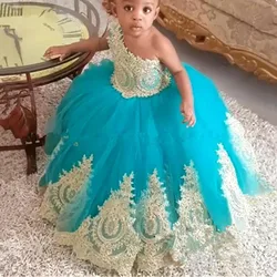 Vestidos de flores para niña, vestido de comunión con cuentas de encaje, fajas de tul, correas, vestido de baile para niña, vestido de fiesta de navidad