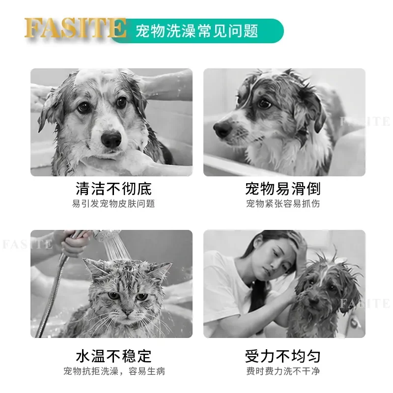 For Pet Bathing Machine Dog Cat Wash Pool Spa Tank Portable Grooming Tub Home Use Easy Clean Large Capacity