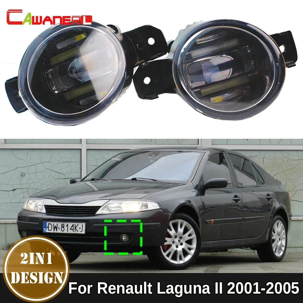 Car LED Fog Light DRL Daytime Running Lamp H11 For Renault Laguna 2/II Pre-Facelift 2001 2002 2003 2004 2005 (Not Fit Facelift)