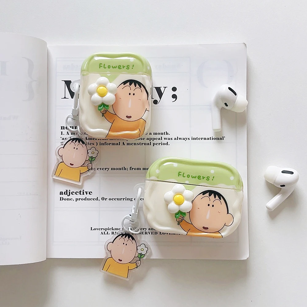 

Crayon Shin-chan Boochan Case for Airpods Pro 1 2 3 4 Pro3 Pendant Silicone Wireless Bluetooth Earbuds Cover For Air Pro2 2nd