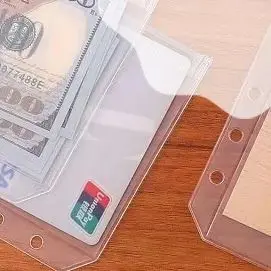 

8 шт., карманные конверты для денег из ПВХ, A5 A6 A7, папки на молнии, сумки, органайзер для денег, бюджетные документы, вставки вкладыши