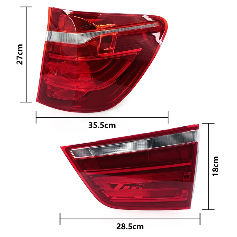 new LED Tail Light For BMW F25 X3 2011-2016 Car Rear Turn Signal Light Stop Brake Lamp Driving Fog Lamp 63217217 312 63217217313