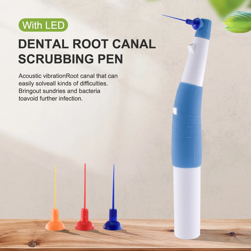 Wireless Dental LED Endo Activator Ultrasonic Endo Irrigator Root Canal Vibration Cleaning Tool with 60pcs Tips