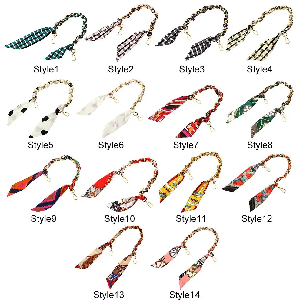 1Pcs New Handbag Accessory Metal Alloy Hardware Silk Scarf Chain Bag Belt Bags Chains Bags Belt Straps