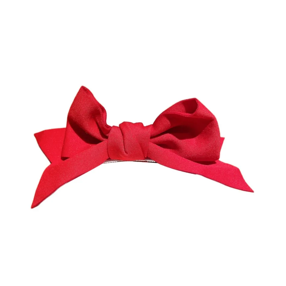 8 unids/lote celebridad de Internet Linda princesa dulce Color caramelo horquilla con lazo chica versátil cola de caballo Clip superior horquilla de tela ZX07