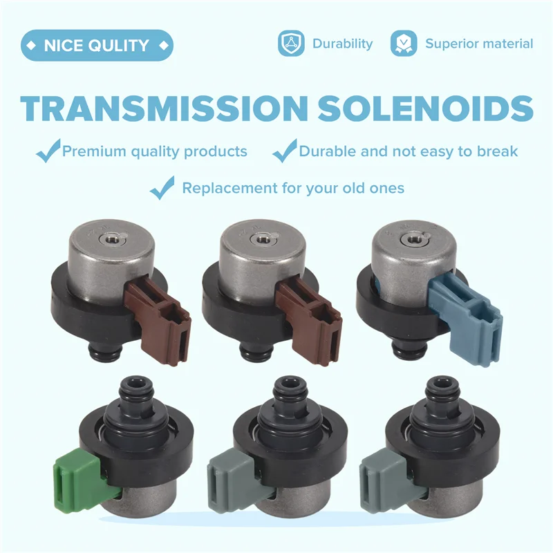 

AC34-6PCS 4EAT Transmission Solenoids Kit For Subaru Forester 2.5 Outback 31939-AA191 31939AA150 31939AA190