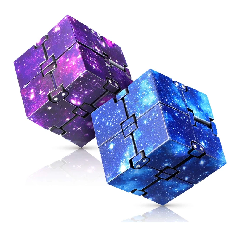 Starry Sky Infinity Cube Flip ADHD Toys Sensory Fidget Anti Stress For Adults Children Decompression Anxiety Relief Gadgets