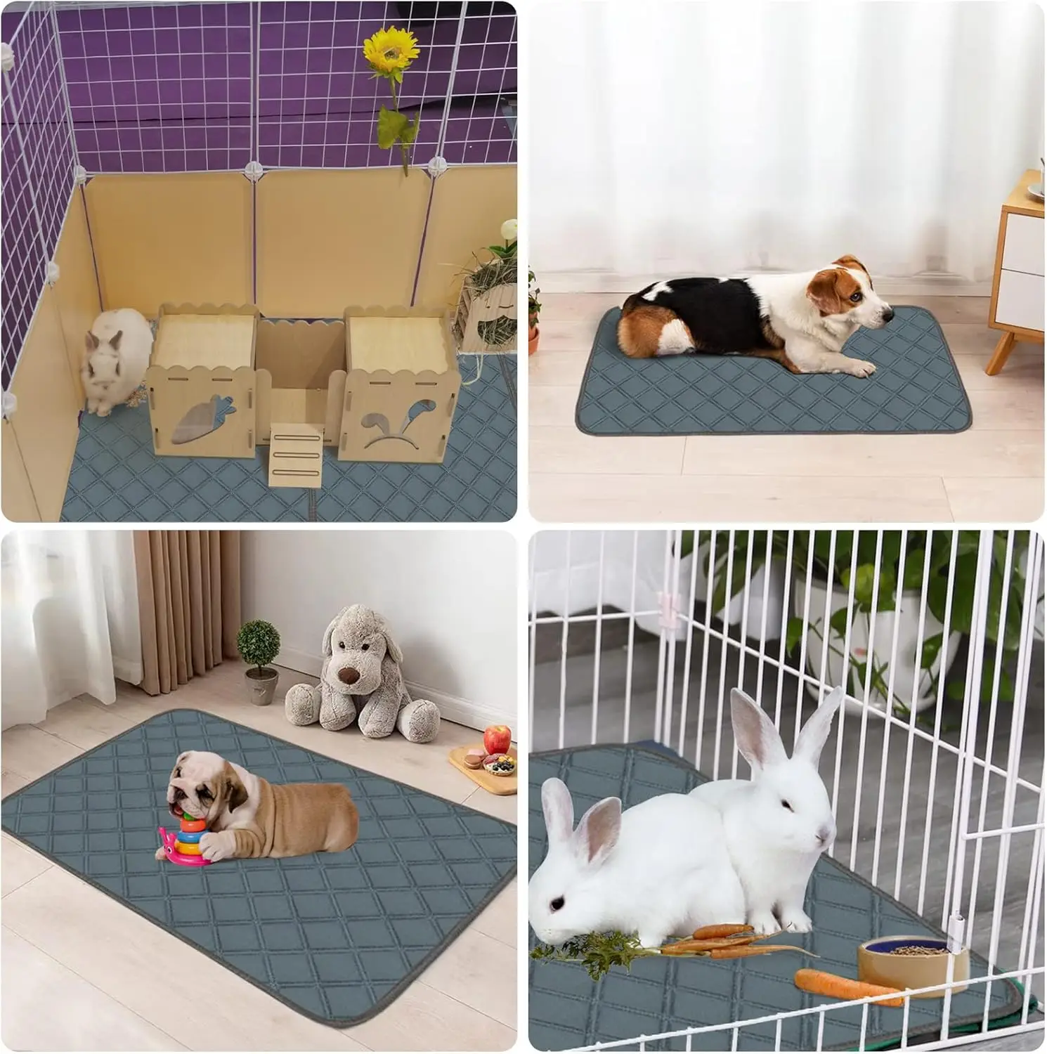 

Reusable Dog Pee Pad Blanket Absorbent Diaper Washable Puppy Training Pad Pet Bed Urine Mat for Pet Car Seat Cover Pet Supplies