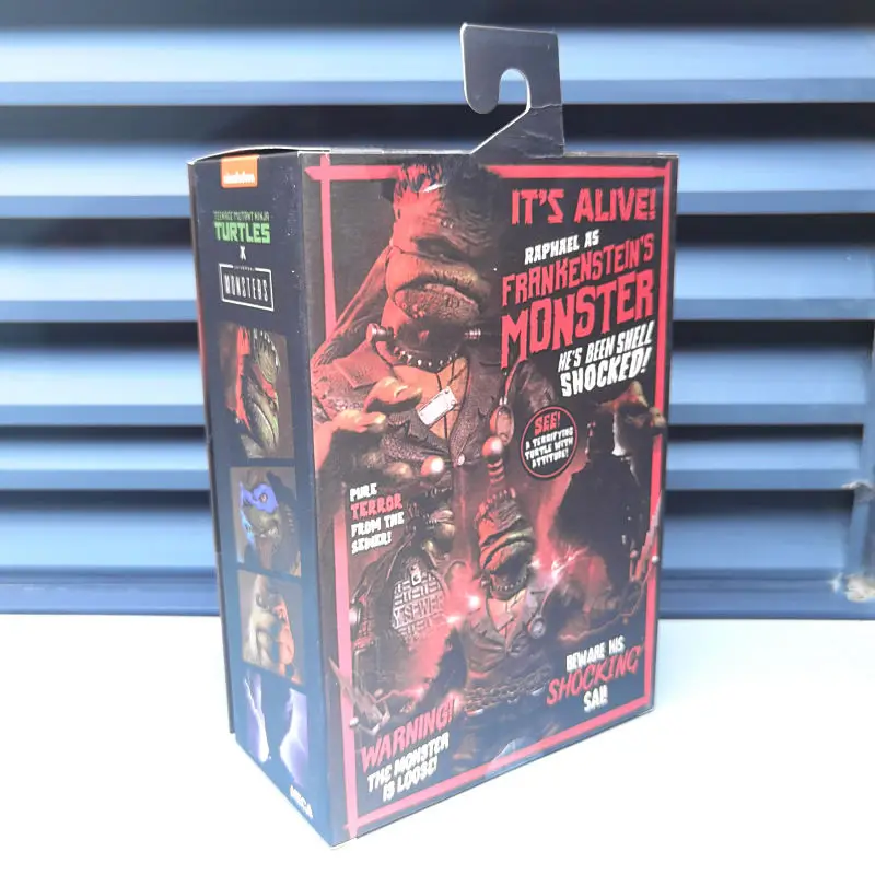 Neca Turtles Monster Raphael Frankenstein Turtle Mainan Koleksi Sains Boneka Horor Karakter Koleksi Model Mainan Hadiah