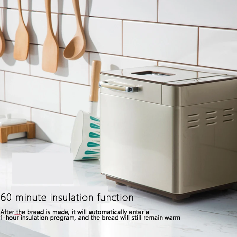 Programmable Bread Maker Machine 3 Loaf Sizes, 19 Menu Functions Gluten Free White Wheat Rye French and more