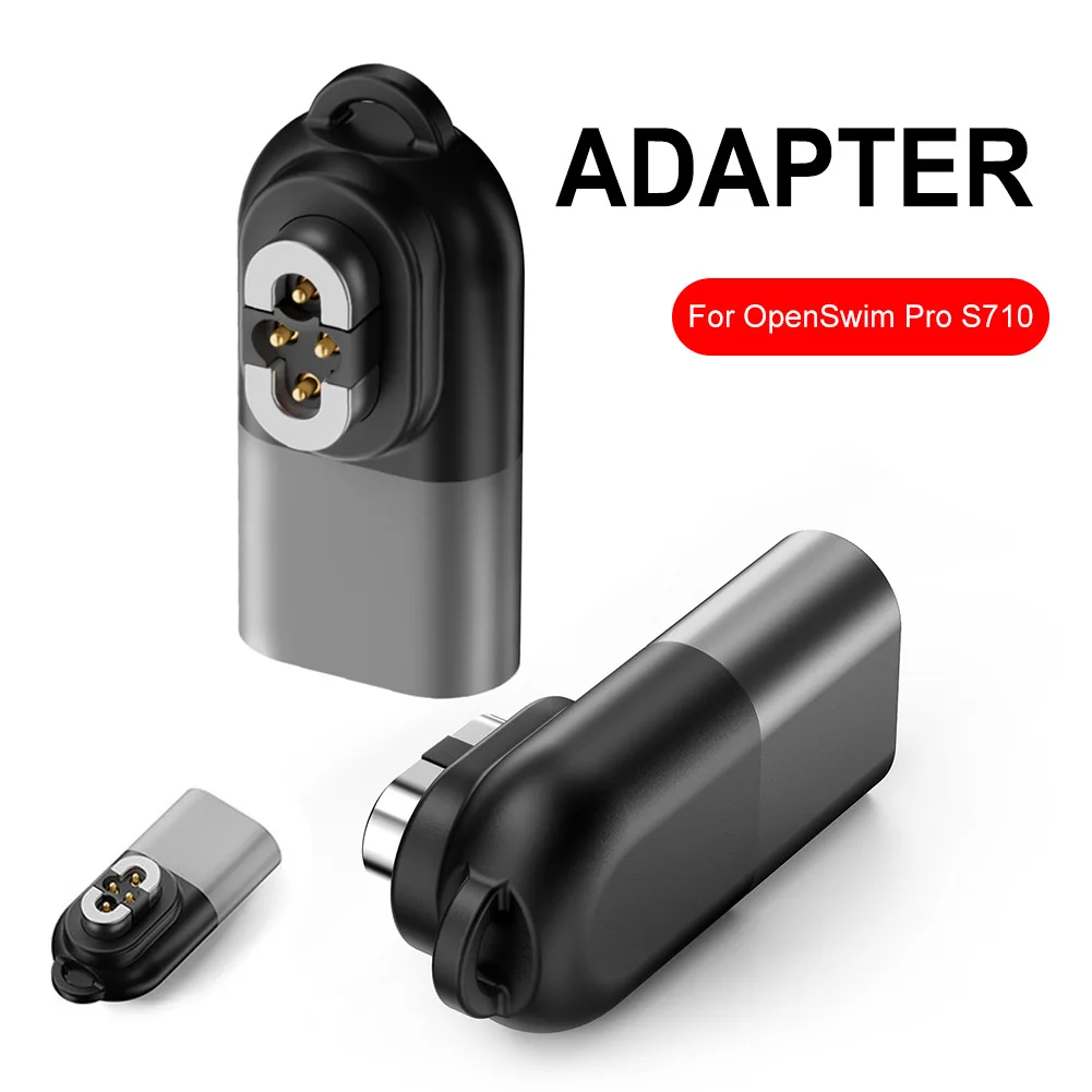 Für Shokz Ladegerät Adapter USB C Adapter Ladegerät Konverter Tragbarer USB C Ladeadapter für SHOKZ OpenSwim Pro S710 Kopfhörer